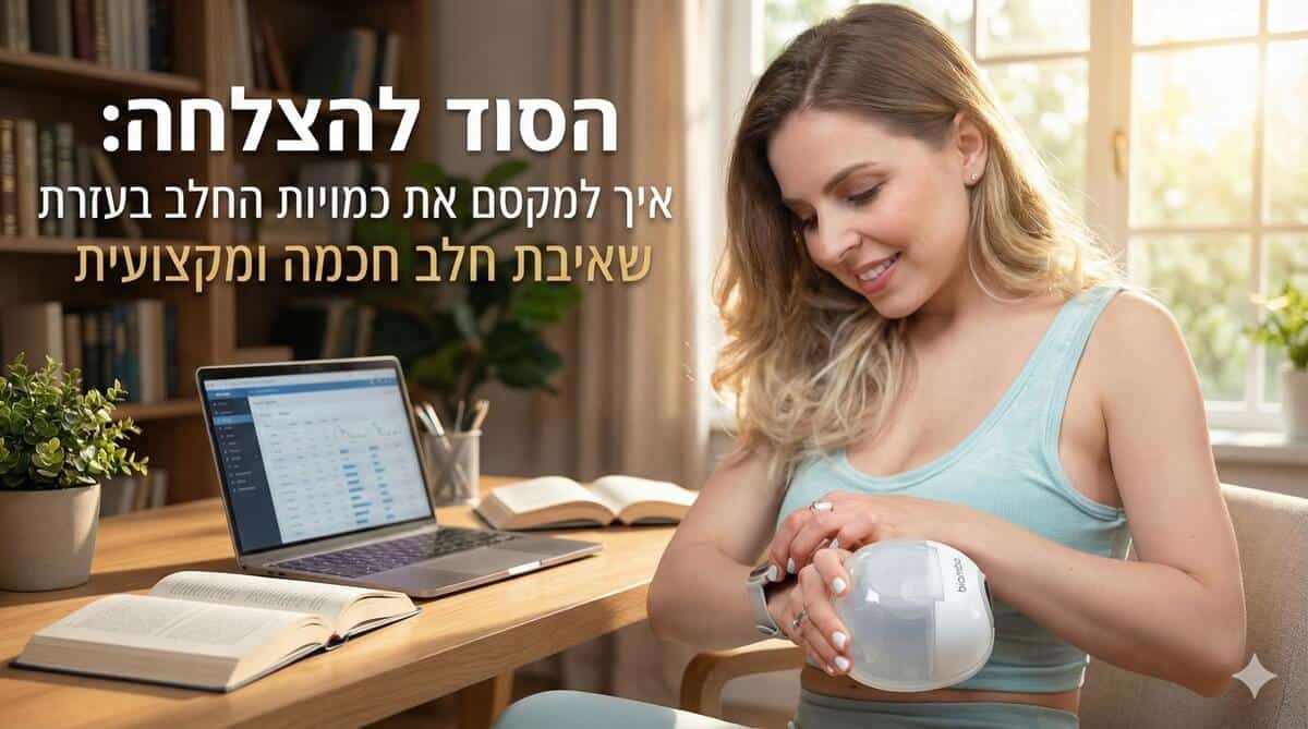 הסוד להצלחה: איך למקסם את כמויות החלב בעזרת שאיבת חלב חכמה ומקצועית