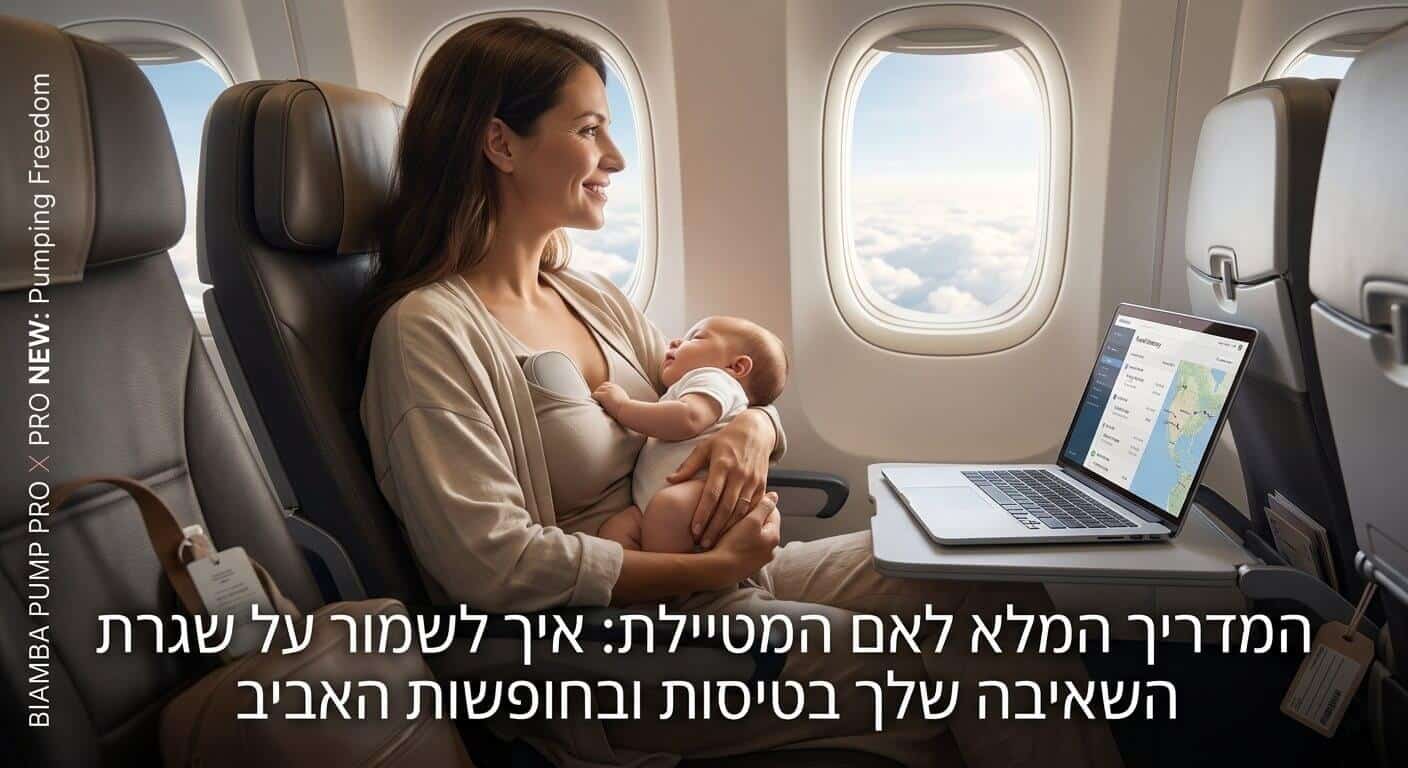 המדריך המלא לאם המטיילת: איך לשמור על שגרת השאיבה שלך בטיסות ובחופשות האביב
