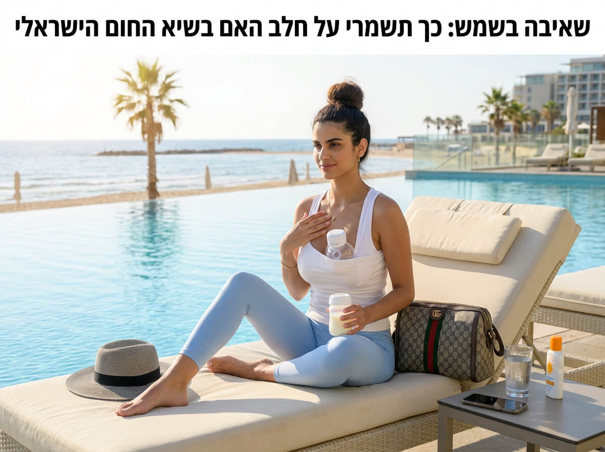 שאיבה בשמש: כך תשמרי על חלב האם בשיא החום הישראלי