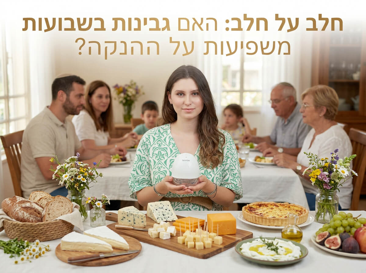 לבן על לבן: הקשר בין צריכת מוצרי חלב בשבועות לבין איכות חלב האם שלך